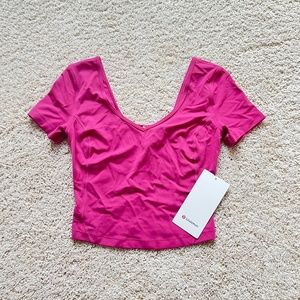 NWT Lululemon Pink Align Tee